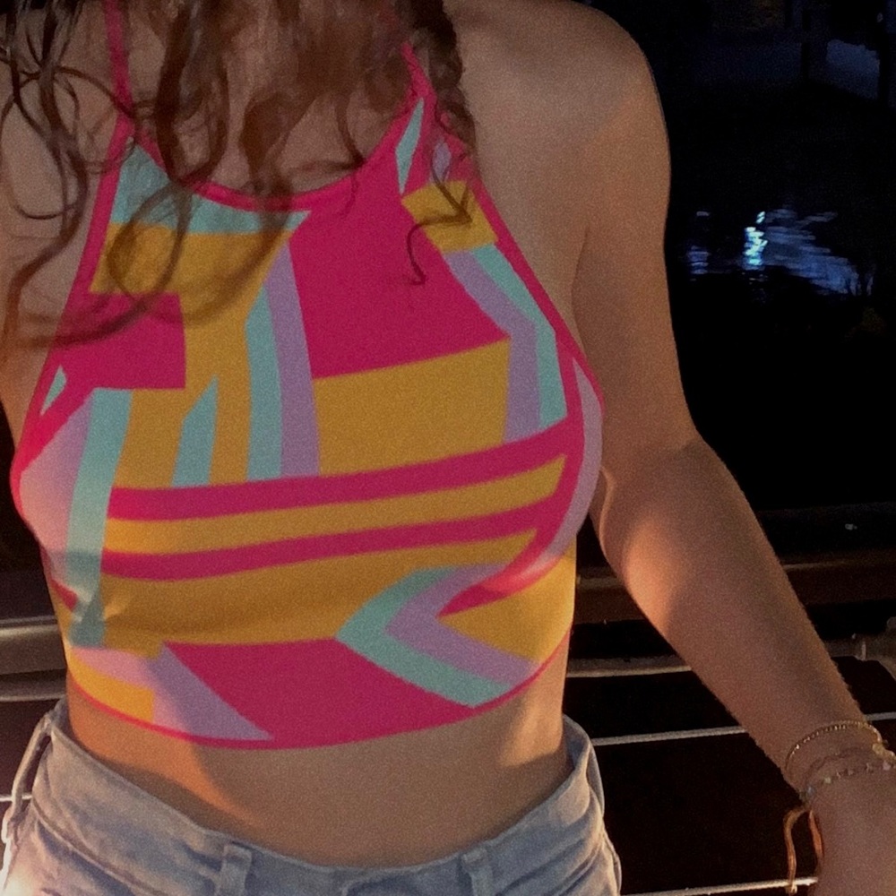 ZARA colorful halter tank